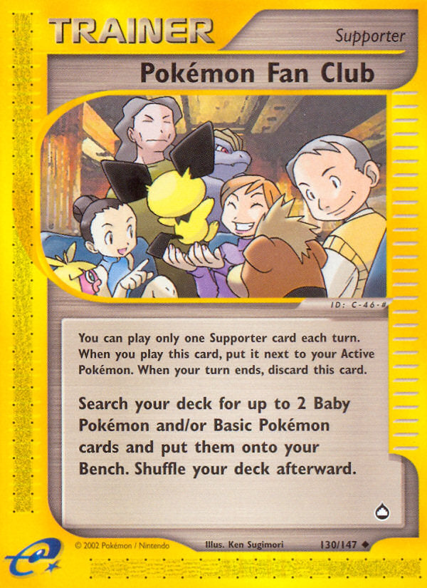 E-Series Aquapolis Pokemon Fan Club #130/147